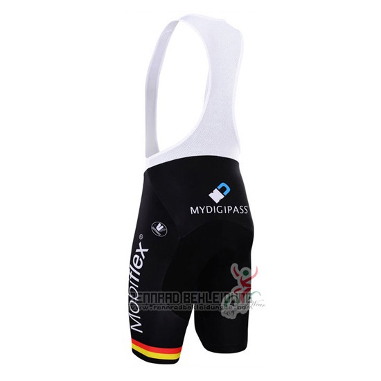 2016 Fahrradbekleidung Lotto Fix All Wei und Blau Trikot Kurzarm und Tragerhose